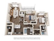 MainLine Apartment Homes - The Cloverleaf - 2 Beds, 2 Baths, 953 sq. ft.