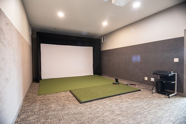 Golf Simulator in Clubhouse