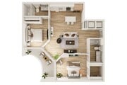 2 BR 2 Bath