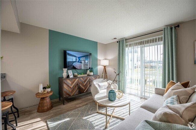 Spacious living room - The Manning Apartment Homes