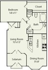 1BR/1BA