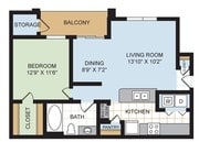 1BR/1BA