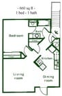 1BR/1BA