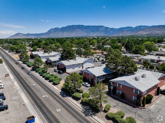 Aerial view of Pine Lane