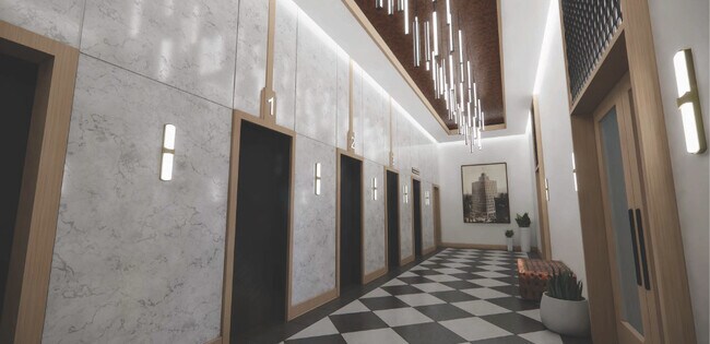 Elevator Lobby Rendering