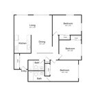 C2 floor plan Lake Crest Apartments