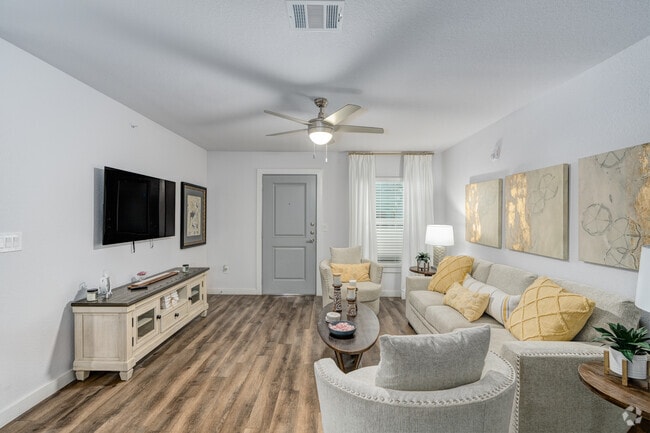 2BR, 2BA-827SF-Living Room - Esperanza at Keith Harrow