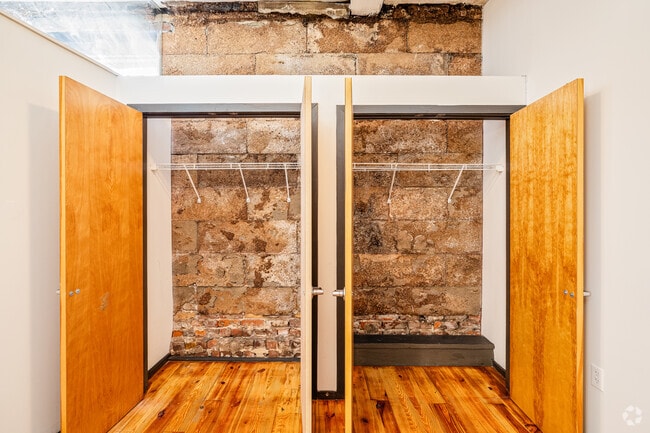 2BR, 2BA - 968SF - Second Closet - Smokehouse Lofts