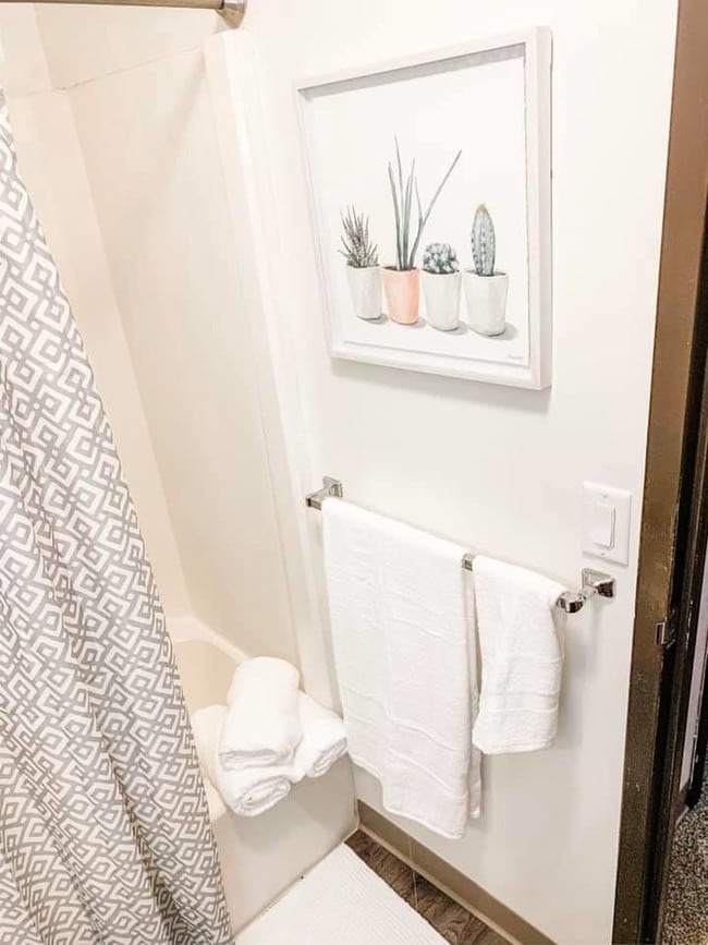 1 bedroom bathroom
