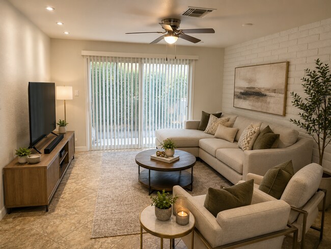Living Room Possible Set up (NOT Furnished) - 4354 N 82nd St Unit 146
