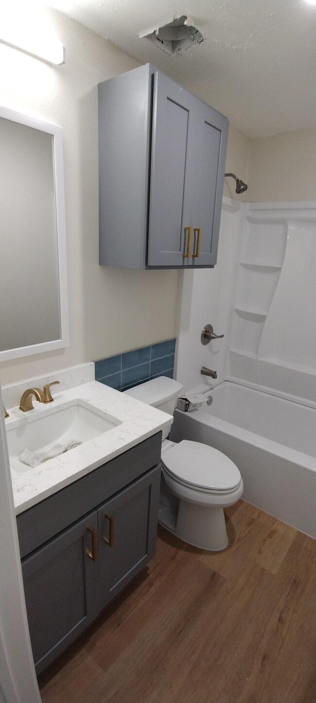 bright new bathroom