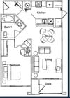 1BR/1BA