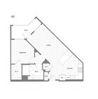 1 BR/1 BA floor plan Broadstone Mission Valley