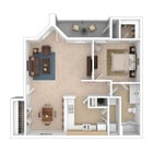 Savannah - 1 Bed, 1 Bath, 750 sq. ft. - 3D Furnished