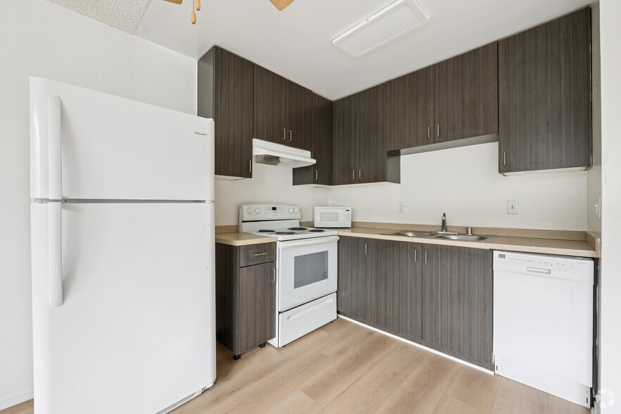 1BR, 2BA unit 203-650 SF - Kitchen