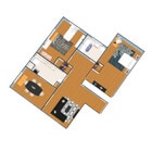 2 habitaciones con estudio