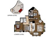 3-BR/3BA Penthouse Floorplan 3503
