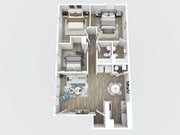 3 Bedroom 3D Floor Plan