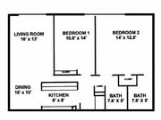 2 bd