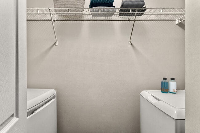 Enjoy in-unit laundry