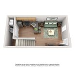 1 Bedroom | 1 Bath | 748 SF | First Floor
