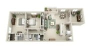2 Bedroom small den