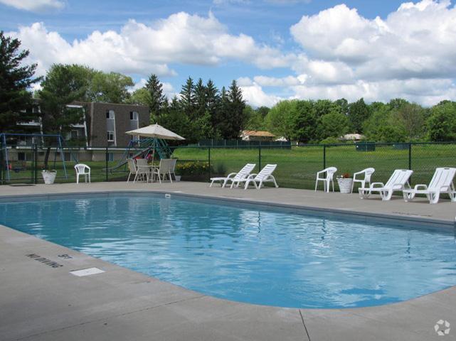 Pool with sundeck