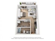Terrace - Studio / 1 Bath - 540 SF