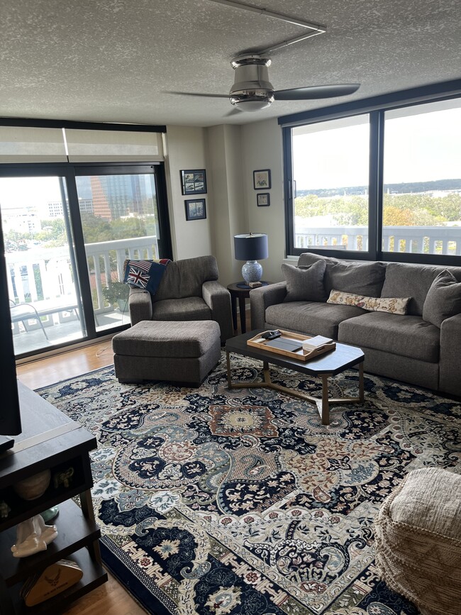 living room-with view of park lake - 400 E Colonial Dr Unidad Park Lake Towers #904 Rental