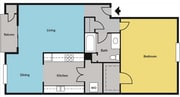 Aspen Apartments 1 Bed - 1 Bath 719 SQ FT.png