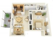 1BR/1BA