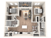 2 bedroom 2 bathroom