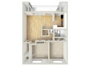 Two bedroom floor plan