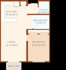 1BR/1BA