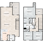 3 Bedroom | 1.5 Bathroom Floor Plan