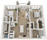 2A- 2x2 floor plan Lynwind