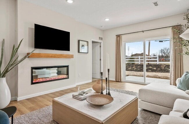 Modern Fireplaces - The Villas at Wyles Farms