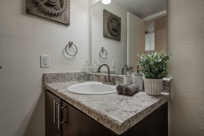 Modern Bathroom Vanity at Oak Park Apartments