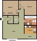 2BR/1BA