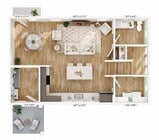 Explore this chic layout designed for contemporary living and enhanced functionality.
