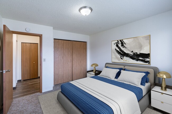 Fargo, ND Place One Apartments | Bedroom - Place One