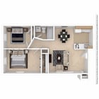 NorrisHills 2BD 1Bath 745sqft
