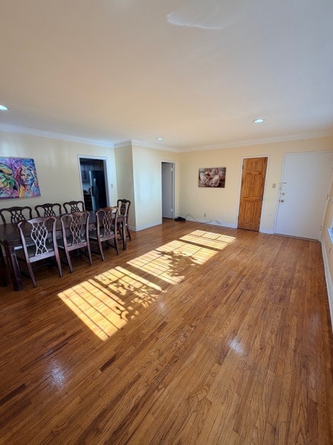 Living room (dining table included) - 1444 N Fuller Ave Unit B