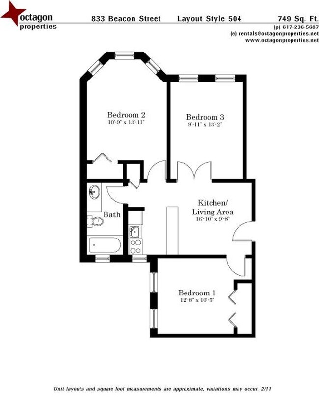 Building Photo - KENMORE - 3 Bedroom Apt - 9/1/2026