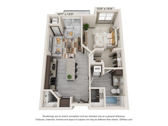 Building Photo - 1 Bedroom/1 Bathroom Apartment w/Balcony a... Unit B113
