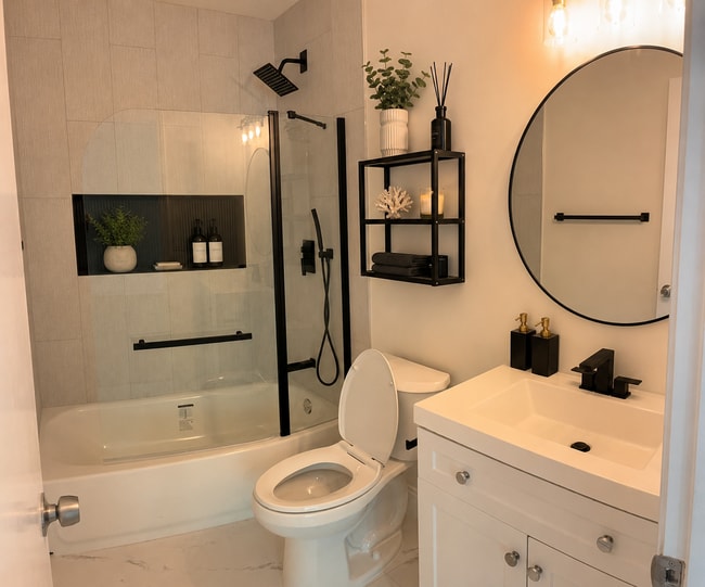 Completely renovated Master Bathroom - 2206 Huntingdon Chase Unit 2206