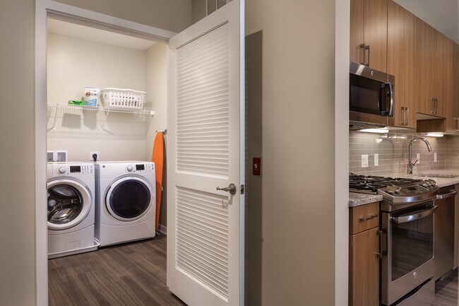 Full-size washer/dryer in select homes