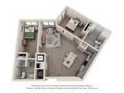 The Jamestown | 2 BD 2 BA | 980 SF Apartment