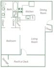 1BR/1BA