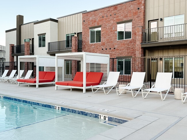 Pool lounge area - Millcreek Residences